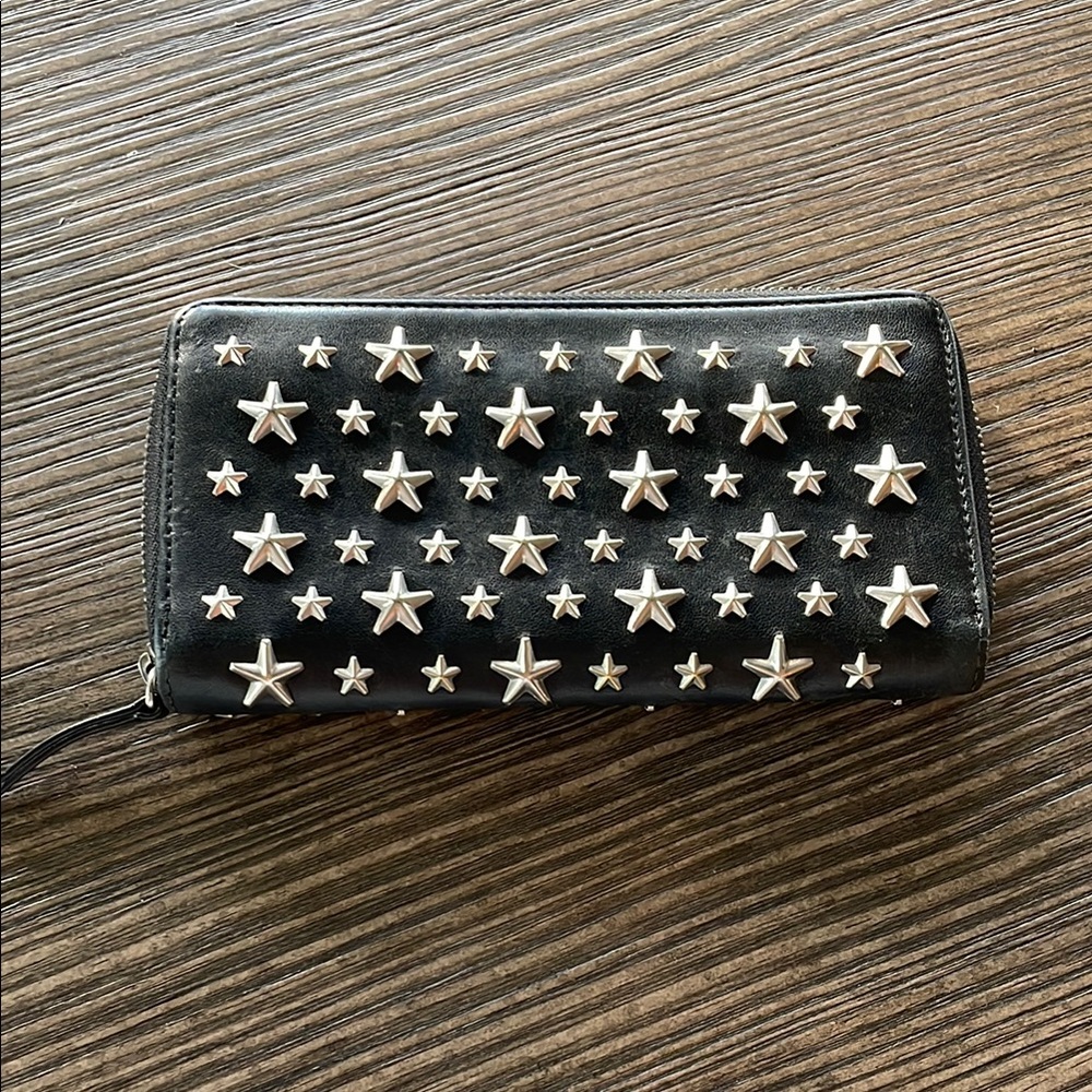 Jimmy Choo Star Studded Leather Wallet